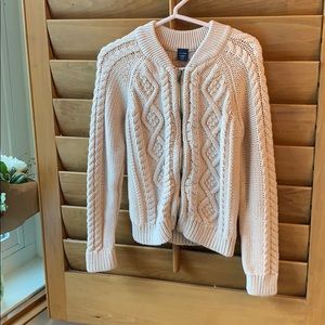 Gap Blush Pink Zipper Sweater